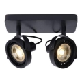 Lucide 31931/24/30 – LED Zatemnitveni reflektor TALA 2×GU10/12W/230V črn