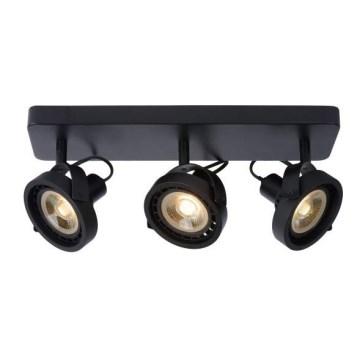 Lucide 31931/36/30 – LED Zatemnitveni reflektor TALA 3×GU10/12W/230V črn