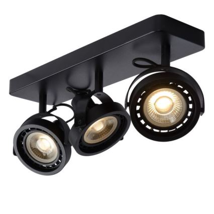Lucide 31931/36/30 – LED Zatemnitveni reflektor TALA 3×GU10/12W/230V črn