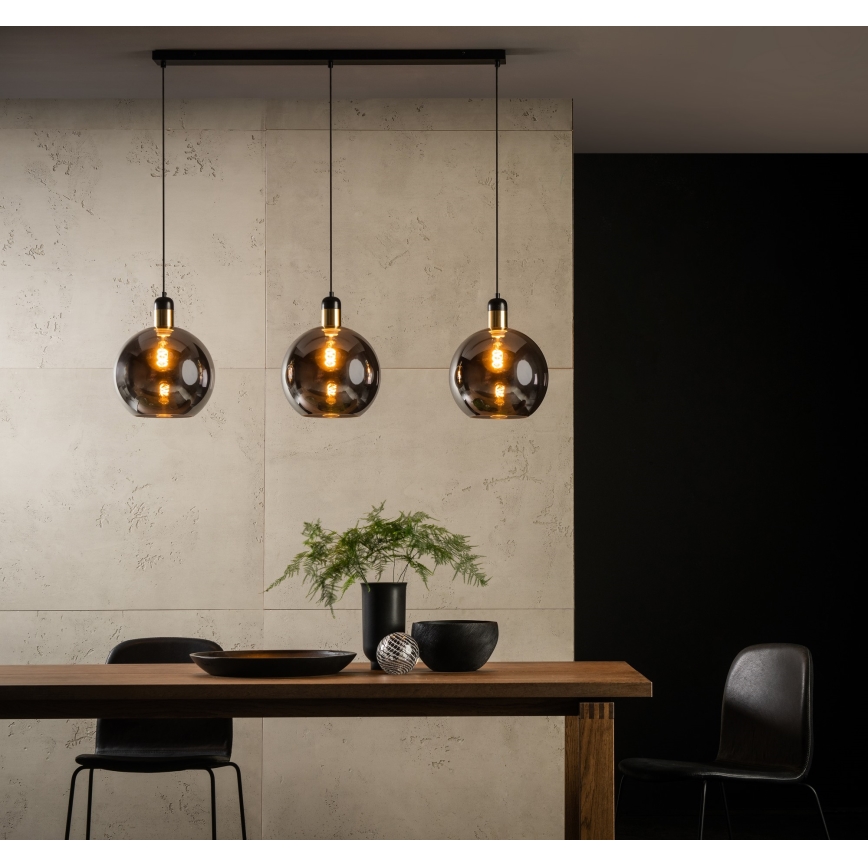 Lucide 34438/03/65 – Lestenec na vrvici JULIUS 3×E27/40W/230V