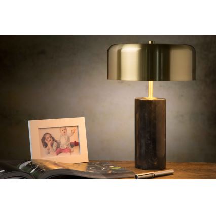 Lucide 34540/03/30 - Namizna svetilka MIRASOL 3xG9/7W/230V črna/zlata