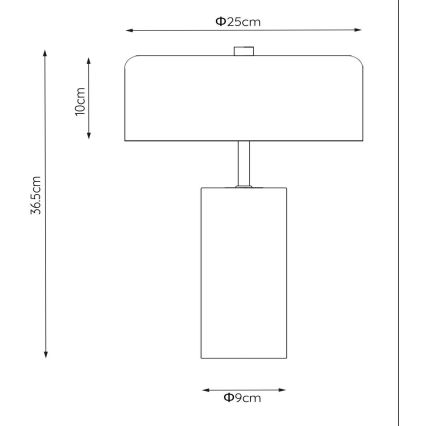 Lucide 34540/03/30 - Namizna svetilka MIRASOL 3xG9/7W/230V črna/zlata