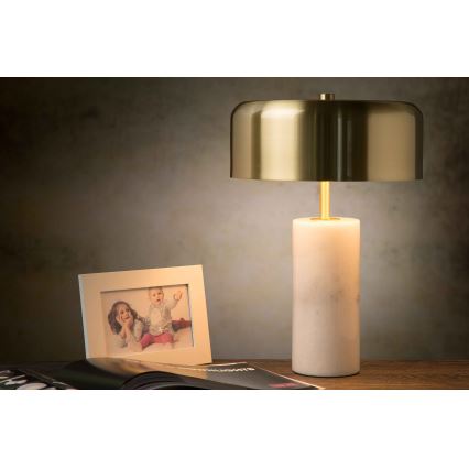 Lucide 34540/03/31 - Namizna svetilka MIRASOL 3xG9/7W/230V bela/zlata