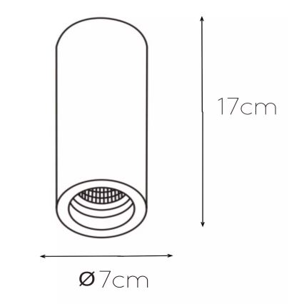 Lucide 35100/17/31 - Stropna svetilka GIPSY 1xGU10/35W/230V bela