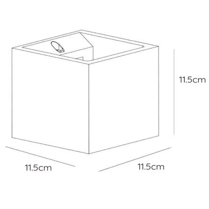 Lucide 35208/01/41 - Stenska svetilka GIPSY 1xG9/25W/230V siva