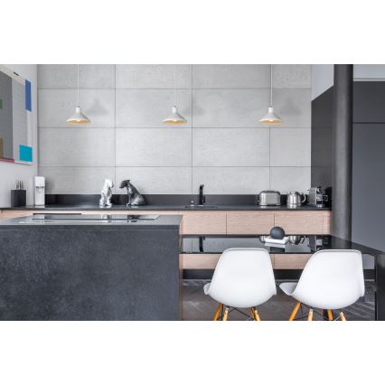 Lucide 35407/25/31 - Obesna svetilka GIPSY 1xE27/40W/230V bela