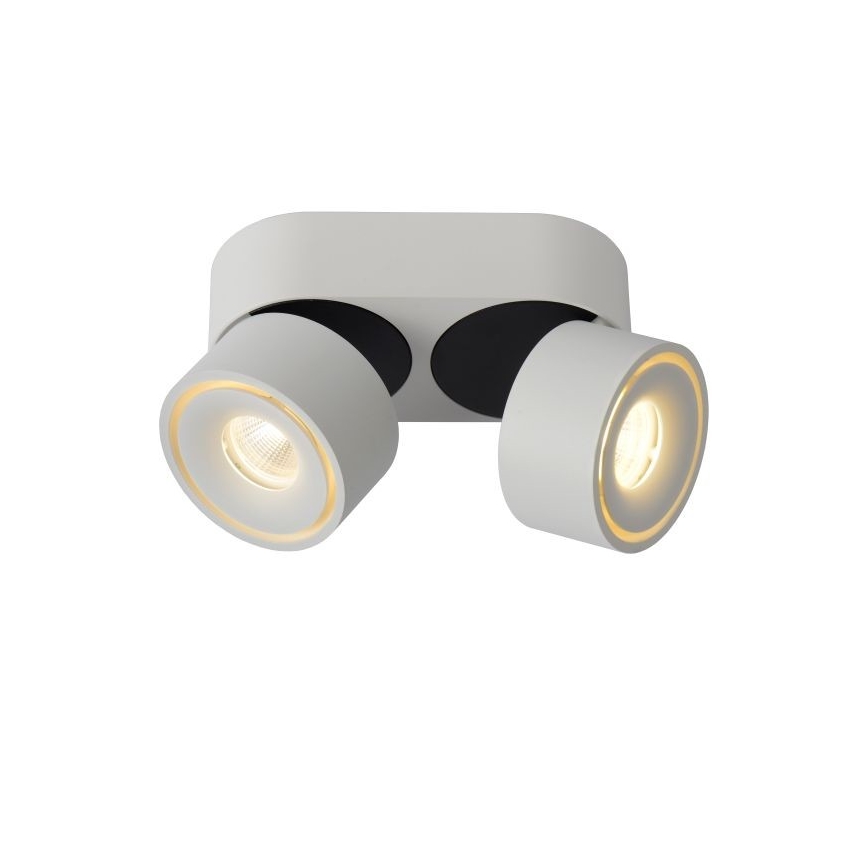Lucide 35911/16/31 - LED Zatemnitvena usmeritvena svetilka YUMIKO 2xLED/8W/230V bela