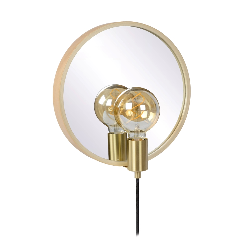 Lucide 36213/31/72 - Stenska svetilka s ogledalo REFLEX 1xE27/25W/230V bež