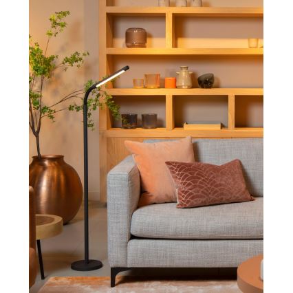 Lucide 36712/04/30 - LED Zatemnitvena talna svetilka na dotik GILLY LED/6W/230V 4000 mAh črna