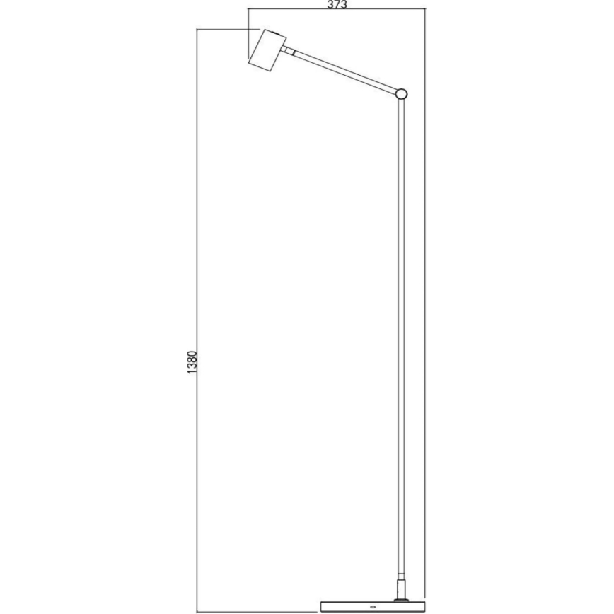 Lucide 36722/03/30 - LED Zatemnitvena na dotik talna svetilka TIPIK LED/3W/230V črna