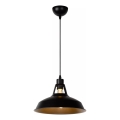 Lucide 43401/31/30 - Obesna svetilka BRASSY-BIS 1xE27/60W/230V črna