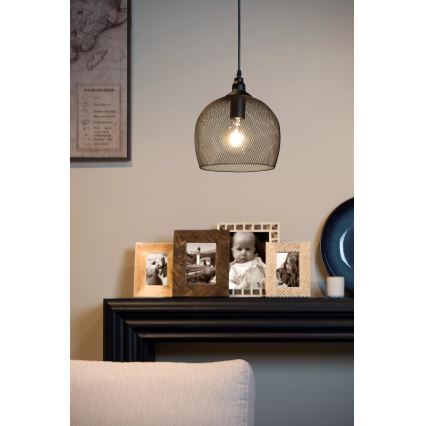 Lucide 43404/22/30 - Obesna svetilka MESH 1xE27/60W/230V 22 cm