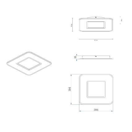 Lucide 44111/24/31 - LED Zatemnitvena stropna svetilka AXELLE LED/24W/230V bela