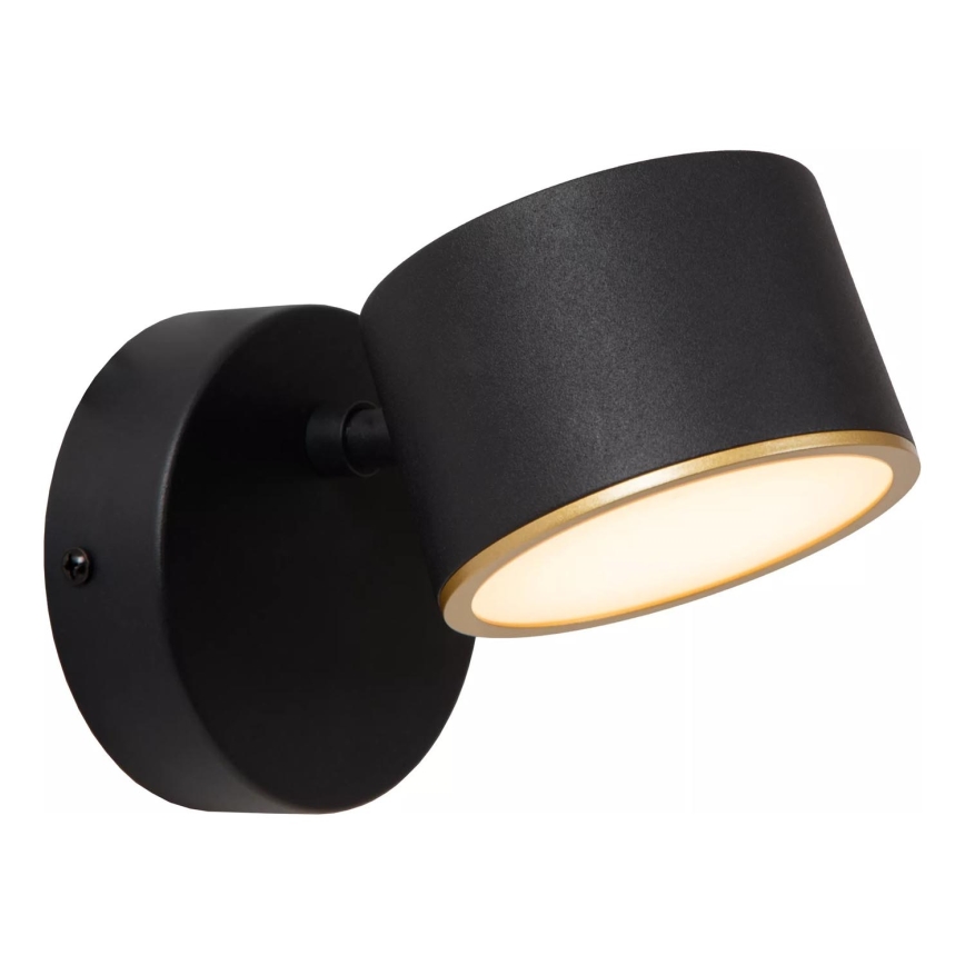 Lucide 44217/08/30 - LED zatemnljivo stensko točkovno svetilo GIAN LED/9W/230V črna