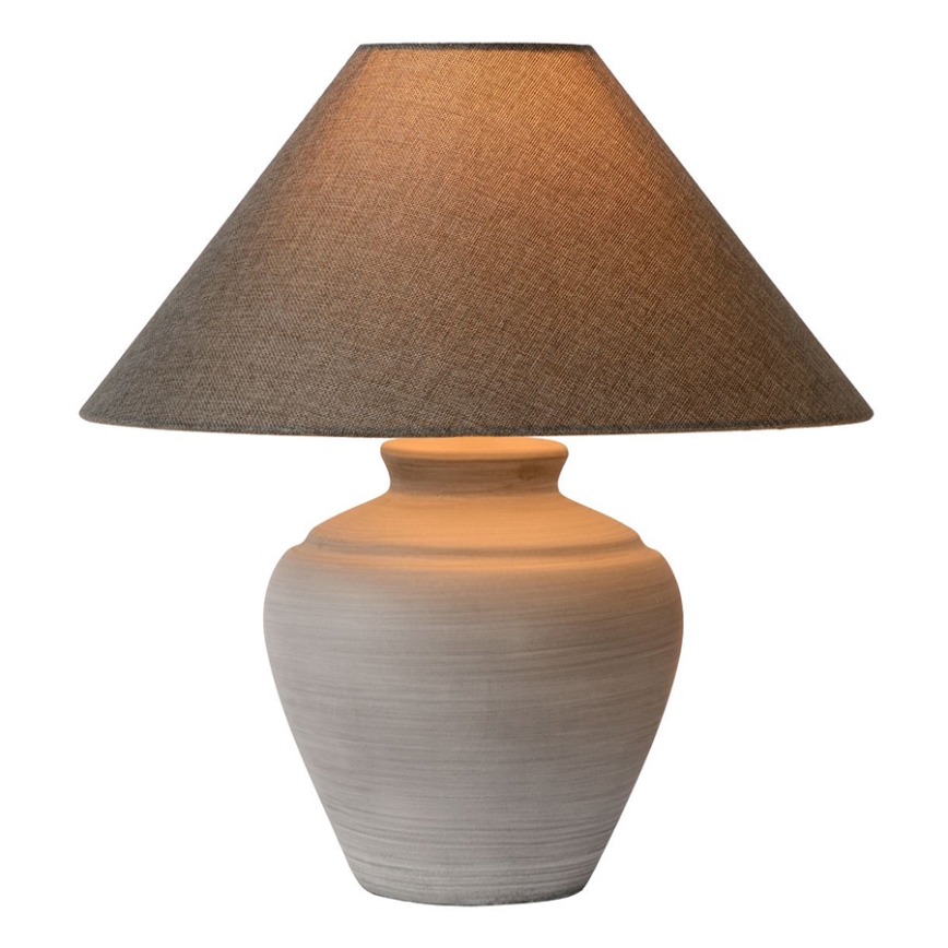 Lucide 44500/81/36 - Namizna svetilka BONJO 1xE27/60W/230V siva 40 cm
