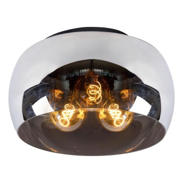 Lucide 45101/40/65 - Stropna svetilka OLIVIA 3xE27/40W/230V pr. 40 cm črna