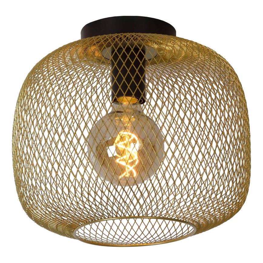 Lucide 45185/30/02 - Stropna svetilka MESH 1xE27/40W/230V bukev