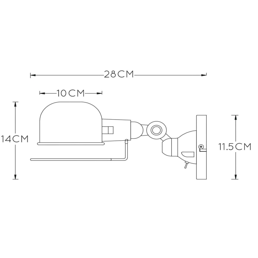 Lucide 45252/01/97 - Stenska svetilka HONORE 1xE14/25W/230V/230V