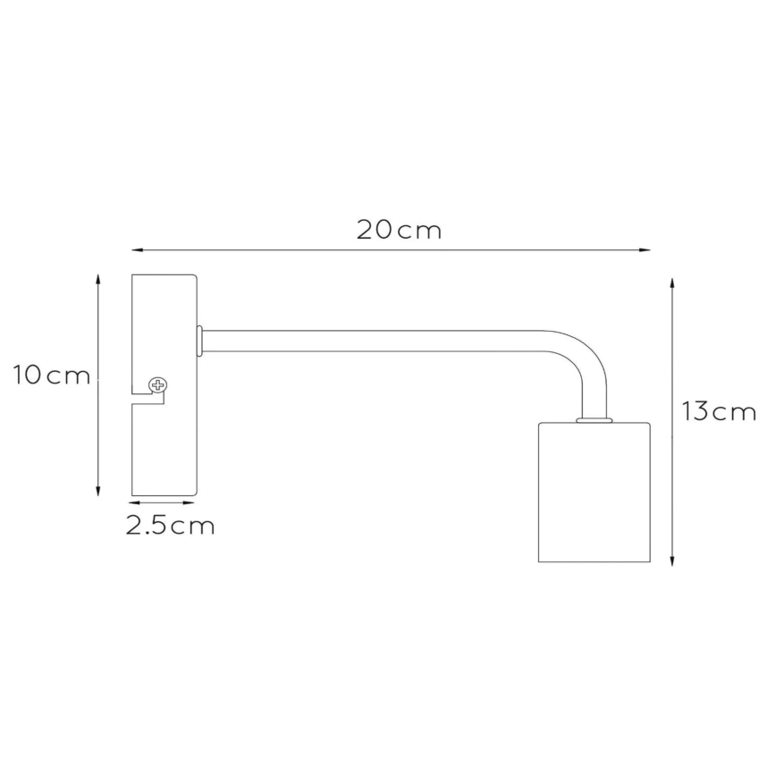 Lucide 45265/01/31 - Stenska svetilka SCOTT 1xE27/40W/230V bela