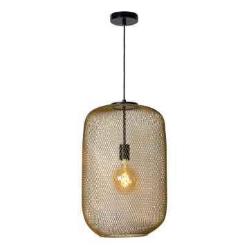 Lucide 45385/35/02 - Lestenec na vrvici MESH 1xE27/40W/230V bukev