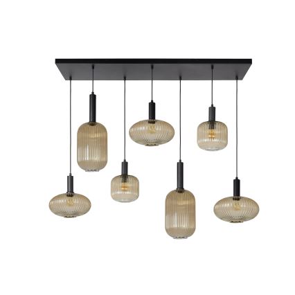 Lucide 45386/07/62 - Lestenec na vrvici MALOTO 7xE27/40W/230V