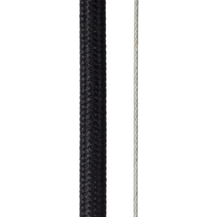 Lucide 45449/76/30 - Lestenec na vrvici ELODIE 3xE27/40W/230V črn