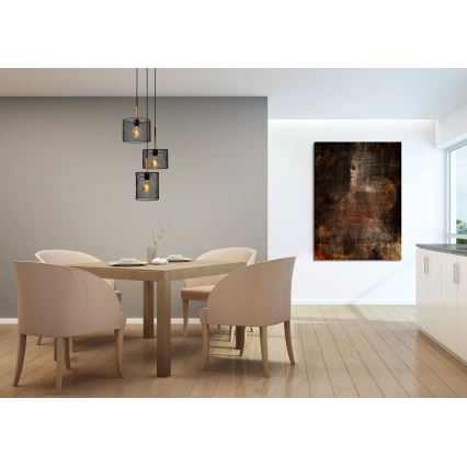 Lucide 45459/03/30 - Lestenec na vrvici BASKETT 3xE27/40W/230V