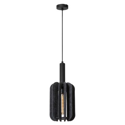 Lucide 45492/01/36 - Lestenec na vrvici RAFAL 1xE27/40W/230V črna/siva