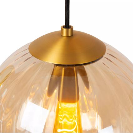 Lucide 45493/03/33 - Lestenec na vrvici MONSARAZ 3xE27/40W/230V zelena/bež