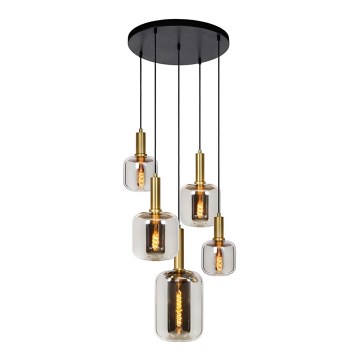 Lucide 45494/15/65 - Lestenec na vrvici JOANET 5xE27/40W/230V