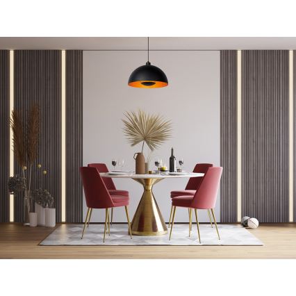 Lucide 45496/01/30 - Lestenec na vrvici SIEMON 1xE27/40W/230V črn