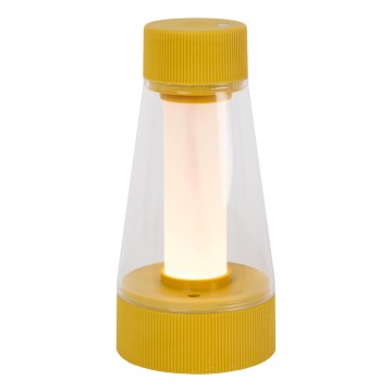 Lucide 45500/01/44 - LED Zatemnitvena zunanja svetilka na dotik LORALI LED/1,2W/4V USB IP44 2000 mAh rumena