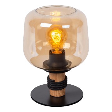 Lucide 45508/01/62 - Namizna svetilka ILONA 1xE27/40W/230V črna/bež