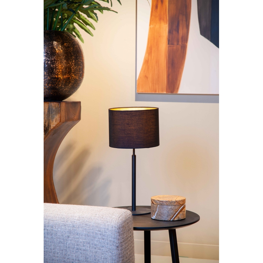 Lucide 45509/81/30 - Namizna svetilka MAYA 1xE27/40W/230V črna