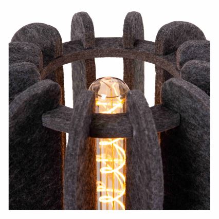 Lucide 45592/01/36 - Namizna svetilka RAFAL 1xE27/40W/230V črna/siva