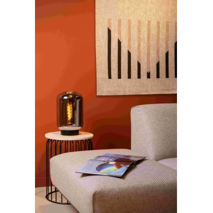 Lucide 45594/01/65 - Namizna svetilka JOANET 1xE27/40W/230V črna