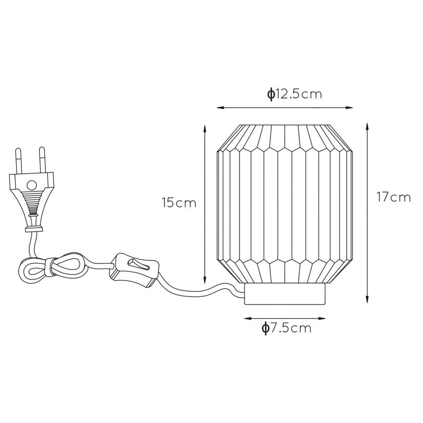Lucide 45595/01/51 - Namizna svetilka SUENO 1xE14/40W/230V