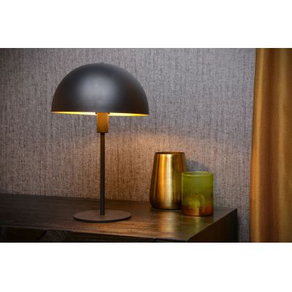 Lucide 45596/01/30 - Namizna svetilka SIEMON 1xE14/25W/230V črna