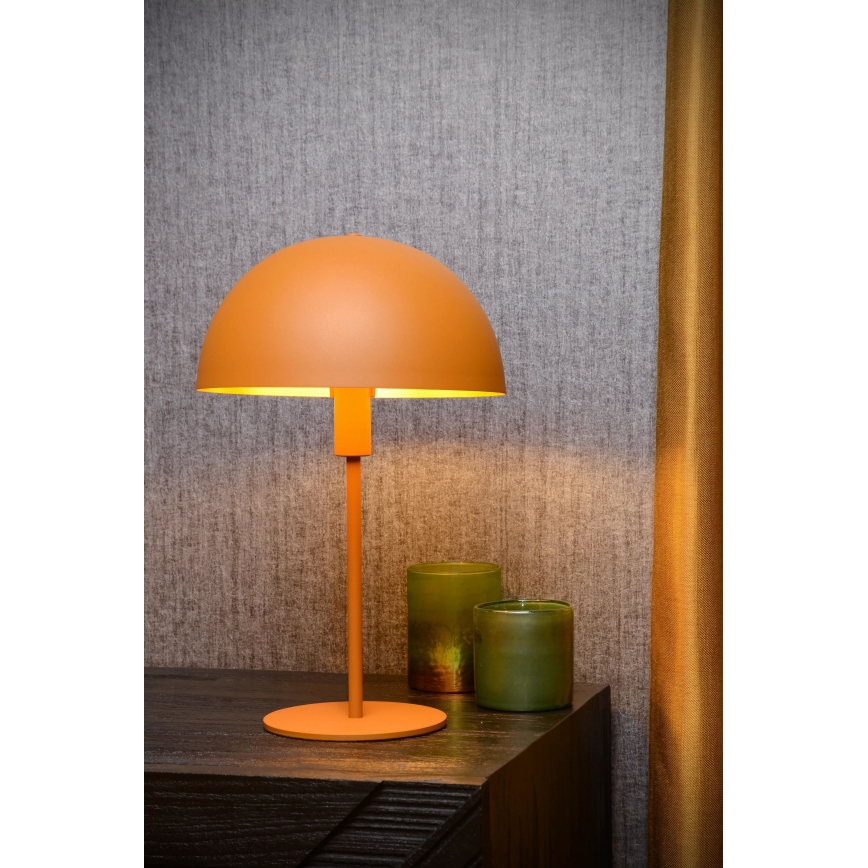 Lucide 45596/01/44 - Namizna svetilka SIEMON 1xE14/25W/230V oranžna