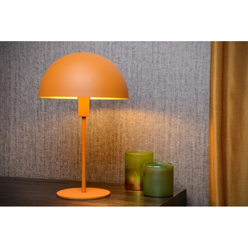 Lucide 45596/01/44 - Namizna svetilka SIEMON 1xE14/25W/230V oranžna