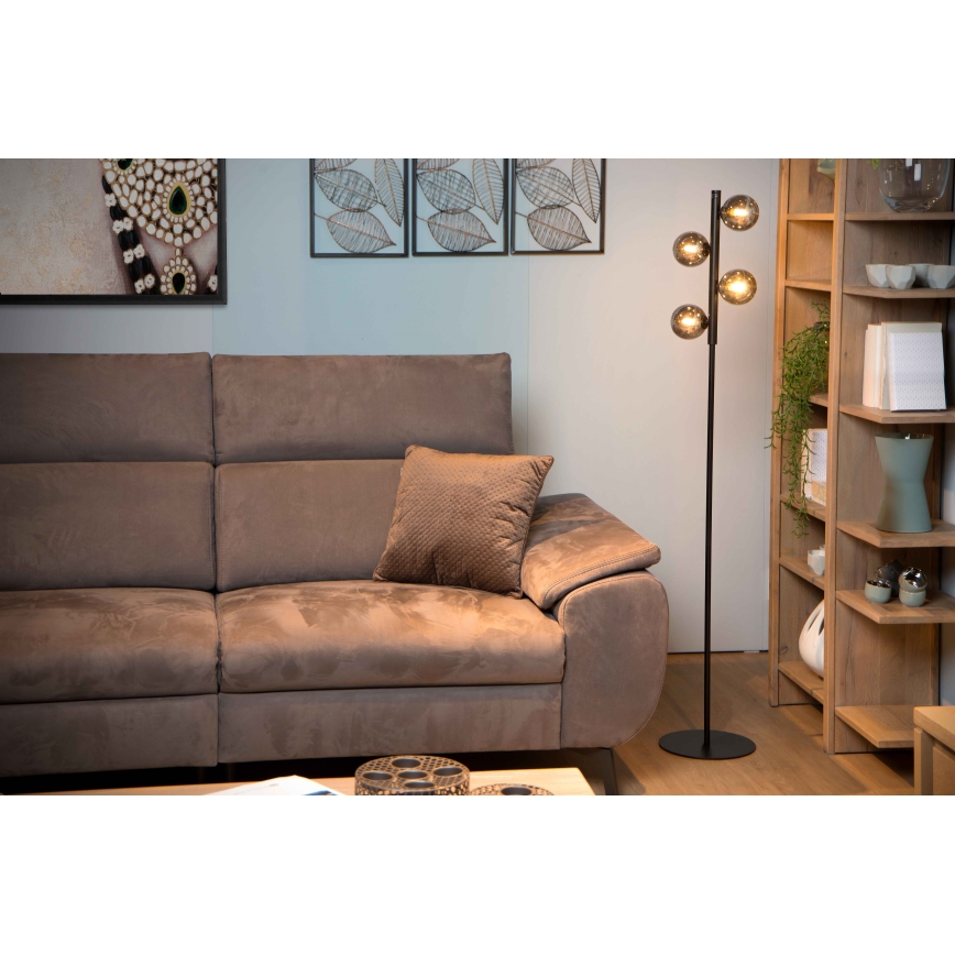 Lucide 45774/04/30 - Talna svetilka TYCHO 4xG9/28W/230V črna