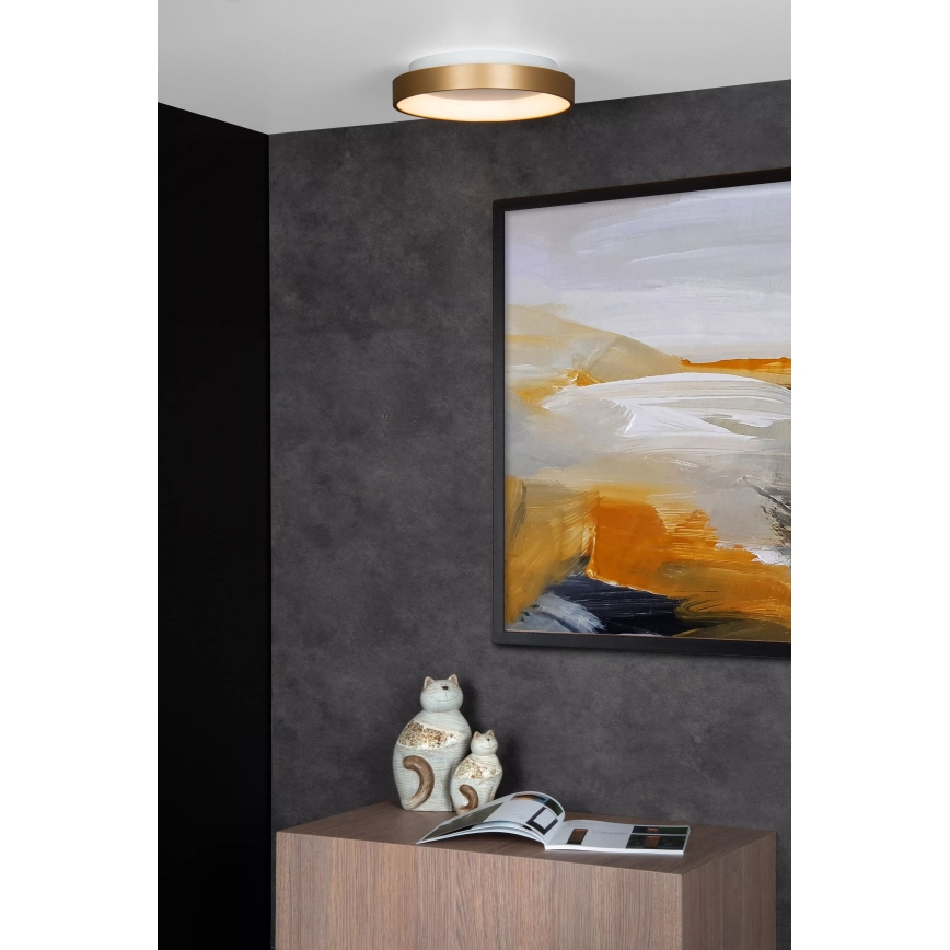 Lucide 46103/20/02 - LED Zatemnitvena stropna svetilka VIDAL LED/20W/230V pr. 28 cm zlata