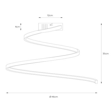 Lucide 46199/25/31 - LED Zatemnitveni nadgradni lestenec MAXENCE LED/24W/230V bela