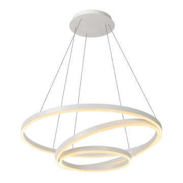 Lucide 46402/99/31 - LED Zatemnitveni lestenec na vrvici TRINITI LED/136W/230V bel