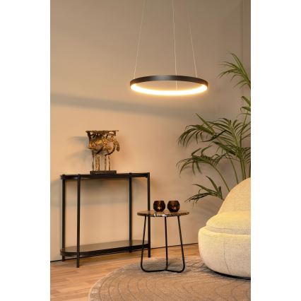 Lucide 46403/48/30 - LED Zatemnitveni lestenec na vrvici VIDAL LED/48W/230V pr. 58 cm črna