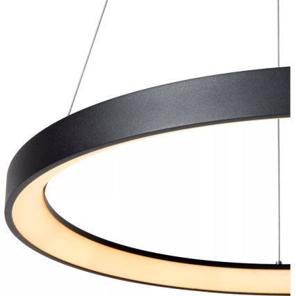 Lucide 46403/48/30 - LED Zatemnitveni lestenec na vrvici VIDAL LED/48W/230V pr. 58 cm črna