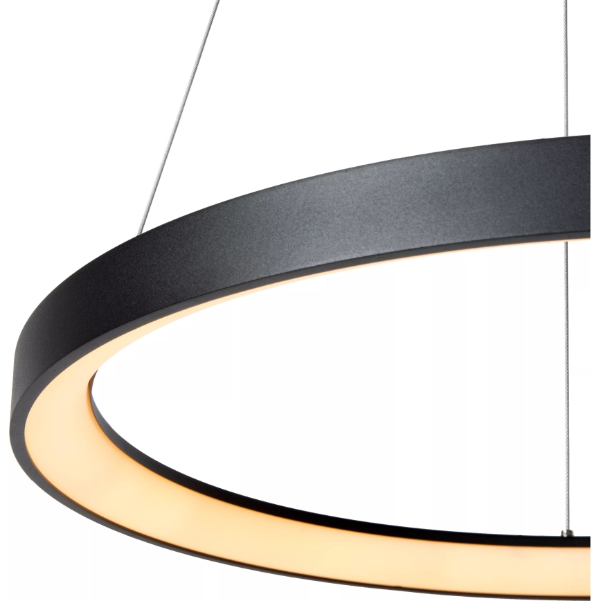 Lucide 46403/48/30 - LED Zatemnitveni lestenec na vrvici VIDAL LED/48W/230V pr. 58 cm črna