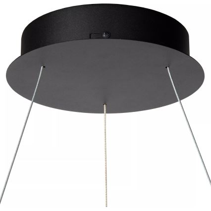 Lucide 46403/48/30 - LED Zatemnitveni lestenec na vrvici VIDAL LED/48W/230V pr. 58 cm črna
