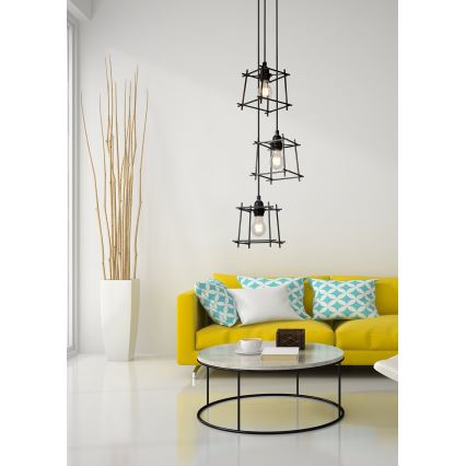 Lucide 46405/03/30 - Lestenec na vrvici EDGAR 3xE27/40W/230V