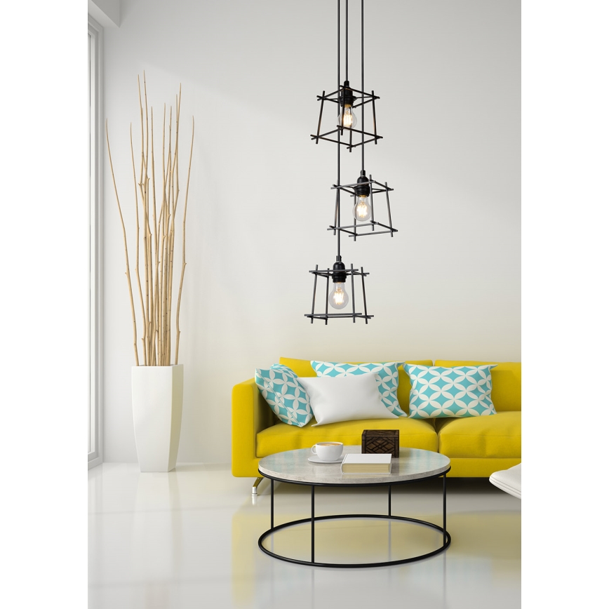 Lucide 46405/03/30 - Lestenec na vrvici EDGAR 3xE27/40W/230V